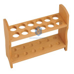 Test Tube Stand, Wooden, Without Drying Pegs